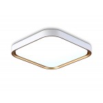 Потолочный светильник FZ1253 WH/GD белый/золото 18W 5000K 250*250*60 (Без ПДУ)