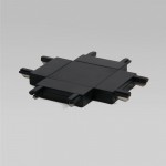 Flat Magnetic Четырёхсторонний соединитель для накладного шинопровода (чёрный) 85003/00