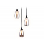 Подвесной светильник TR3550/3 BK/SM черный/дымчатый E14 max 40W 370*130*1000