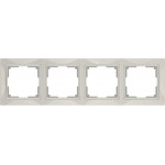 Рамка на 4 поста (слоновая кость, basic) W0042003