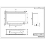 Биокамин сквозной ZeFire Standart 700 (в наличии и под заказ)