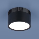 Накладной акцентный светодиодный светильник DLR029 10W 4200K черный матовый/черный хром