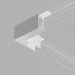 Slim Magnetic Коннектор угловой для накладного шинопровода белый 85090/11