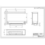 Биокамин торцевой сквозной ZeFire Standart 700 (в наличии и под заказ)