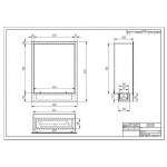 Биокамин ZeFire Standart 480 для встраивания в портал (в наличии и под заказ)