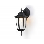 Уличный настенный светильник ST2018 BK/CL черный/прозрачный IP54 E27 max 40W 360*150*210