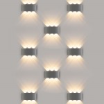 Twinky trio серый уличный настенный светодиодный светильник 1551 TECHNO LED