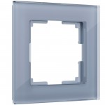 Рамка на 1 пост (серый,стекло) W0011115