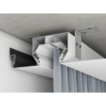 Профиль для натяжных потолков - Профиль для натяжных потолков Гардина АМ 1 ниша 1 рядная 3,2 белый