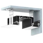 Гардины алюминиевые - Профиль для натяжных потолков гардина ПФ 122-311 3,2м GARDINA 2 05 Черная