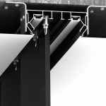 Профиль для натяжных потолков - Профиль для натяжных потолков гардина ПК 14 двухрядная черная 3,2м