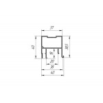 Профиль для натяжных потолков - Профиль для натяжных потолков ПФ 6867 «Евробрус с подсветкой» BRUS 01