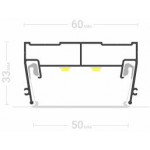 Профиль для натяжных потолков - Профиль для натяжных потолков Световые линиии ПФ 7320 50 мм