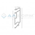 Профиль для натяжных потолков - Профиль для натяжных потолков Sigma plus LED 2,0 белый
