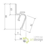 Профиль для натяжных потолков - Профиль для натяжных потолков AL EuroKRAAB (Еврокрааб)