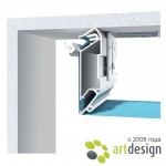 Профиль для натяжных потолков - Профиль для натяжных потолков алюминиевый Sigma белый