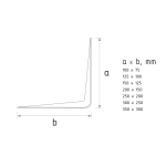 Крепеж - Уголок консоль 150*200