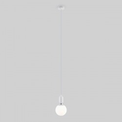 Купить Подвесной светильник со стеклянным плафоном 50158/1 белый Подвесной светильник со стеклянным плафоном 50158/1 белый