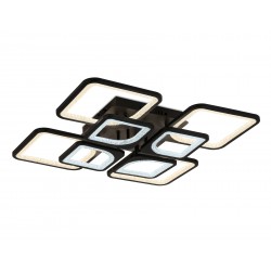 Потолочный светильник с пультом FA4424/4+4 BK черный 150W 580*580*120 Потолочный светильник с пультом FA4424/4+4 BK черный 150W 580*580*120