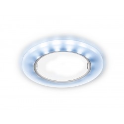 Встраиваемый точечный светильник GX53 с LED подсветкой G214 CL/CH/CLD хром/прозрачный GX53+3W(LED CO Встраиваемый точечный светильник GX53 с LED подсветкой G214 CL/CH/CLD хром/прозрачный GX53+3W(LED CO