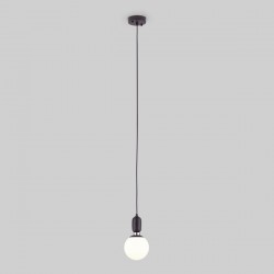 Купить Подвесной светильник со стеклянным плафоном 50158/1 черный Подвесной светильник со стеклянным плафоном 50158/1 черный