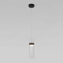 Подвесной светодиодный светильник в стиле лофт 50244/1 LED черный/прозрачный