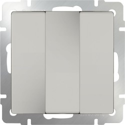 Выключатель трехклавишный (слоновая кость) W1130003 Выключатель трехклавишный (слоновая кость) W1130003