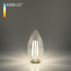 Филаментная светодиодная лампа Свеча F 9W 6500K E27 (C35 прозрачный) BLE2759 Филаментная светодиодная лампа Свеча F 9W 6500K E27 (C35 прозрачный) BLE2759