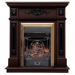 Электрокамин Lilian DN с очагом Majestic Lux Brassв наличии и под заказ Электрокамин Lilian DN с очагом Majestic Lux Brassв наличии и под заказ