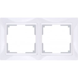 Рамка на 2 поста (белый, basic) W0022001
