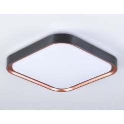 Потолочный светильник FZ1271 BK/PGD черный/розовое золото 27W 5000K 350*350*60 (Без ПДУ) Потолочный светильник FZ1271 BK/PGD черный/розовое золото 27W 5000K 350*350*60 (Без ПДУ)