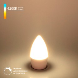 Светодиодная диммируемая лампа Dimmable 7W 4200K E27 (C35) BLE2775 Светодиодная диммируемая лампа Dimmable 7W 4200K E27 (C35) BLE2775