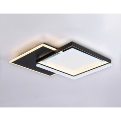 Настенно-потолочный светильник с пультом FA7723 WH/BK белый/черный 82W 500*500*70 Настенно-потолочный светильник с пультом FA7723 WH/BK белый/черный 82W 500*500*70