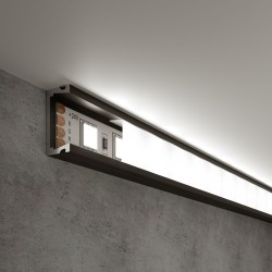 Накладной алюминиевый профиль черный/белый для светодиодной ленты LL-2-ALP006 Накладной алюминиевый профиль черный/белый для светодиодной ленты LL-2-ALP006