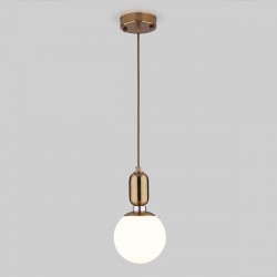 Купить Подвесной светильник со стеклянным плафоном 50151/1 латунь Подвесной светильник со стеклянным плафоном 50151/1 латунь