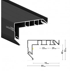 GARDINA2 02 2 ряда - 3,2м с боковой заправкой черный GARDINA2 02 2 ряда - 3,2м с боковой заправкой черный