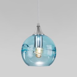 Купить Подвесной светильник со стеклянным плафоном 50221/1 голубой Подвесной светильник со стеклянным плафоном 50221/1 голубой