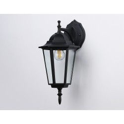 Уличный настенный светильник ST2018 BK/CL черный/прозрачный IP54 E27 max 40W 360*150*210 Уличный настенный светильник ST2018 BK/CL черный/прозрачный IP54 E27 max 40W 360*150*210