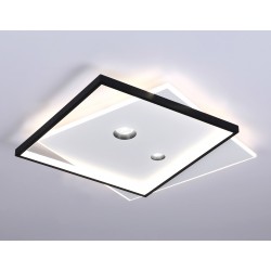 Потолочный светильник FL5065 WH/BK белый/черный 56W 500*500*60 Потолочный светильник FL5065 WH/BK белый/черный 56W 500*500*60