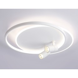 Настенно-потолочный светильник с пультом FL51391/1+2 WH белый 65W 560*480*120 Настенно-потолочный светильник с пультом FL51391/1+2 WH белый 65W 560*480*120