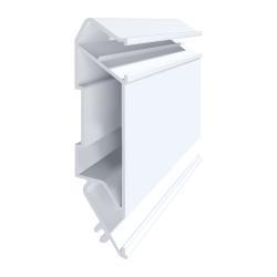 Профиль  для натяжных потолков алюминиевый Sigma белый