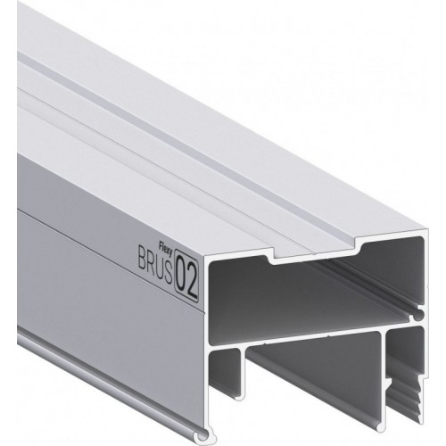 Профиль для натяжных потолков - Профиль для натяжных потолков ПФ 8245 BRUS 02 Брус с подсветкой под экран 2м