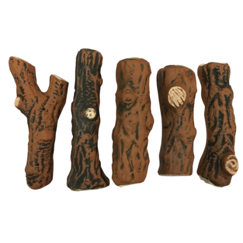 Керамические дрова темные  5 шт (в наличии и под заказ)