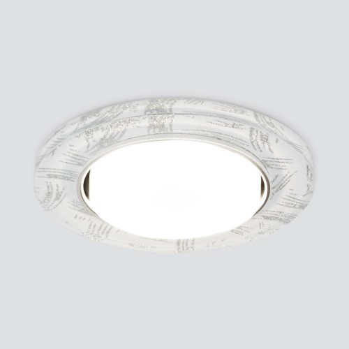 Встраиваемый светильник 1062 GX53 WH/SL белый/серебро