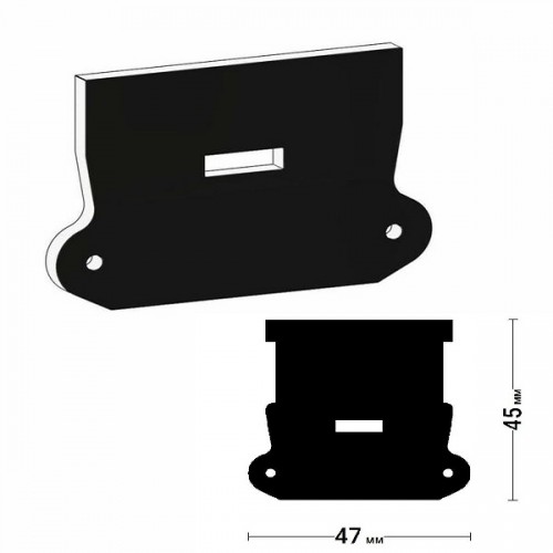 LINE 30 SLIM (7321) Световые линии 3см торцевыая заглушка