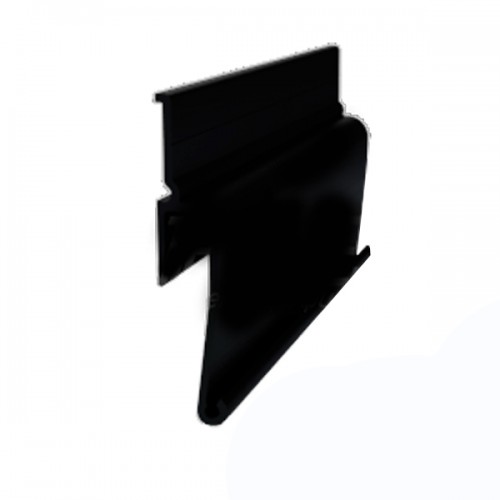 Профиль алюминиевый теневой ПФ 7206 черный 